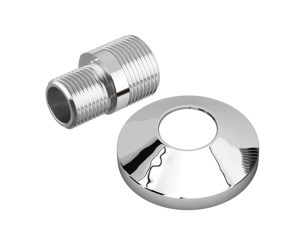 Eccentric connector with chrome-plated escutcheon — view 3