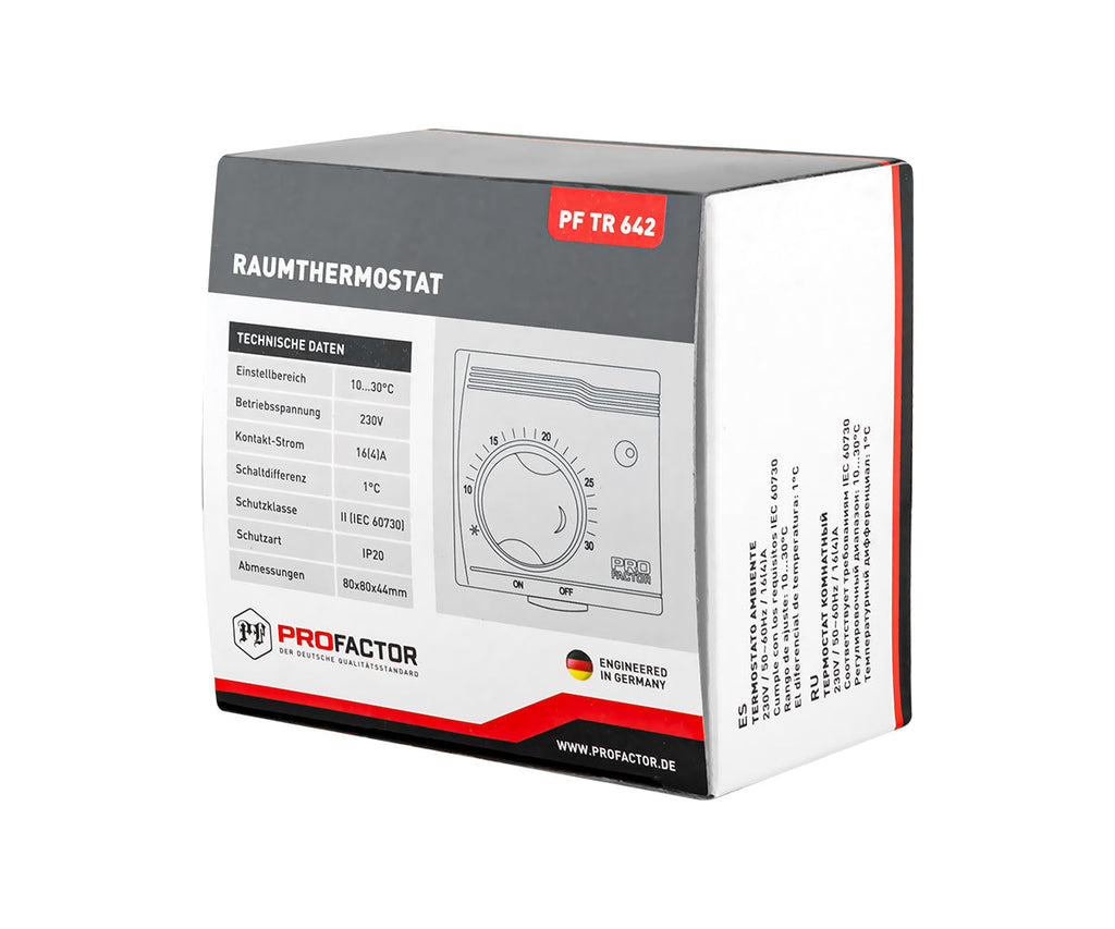 Room thermostat — PF_TR_642_8