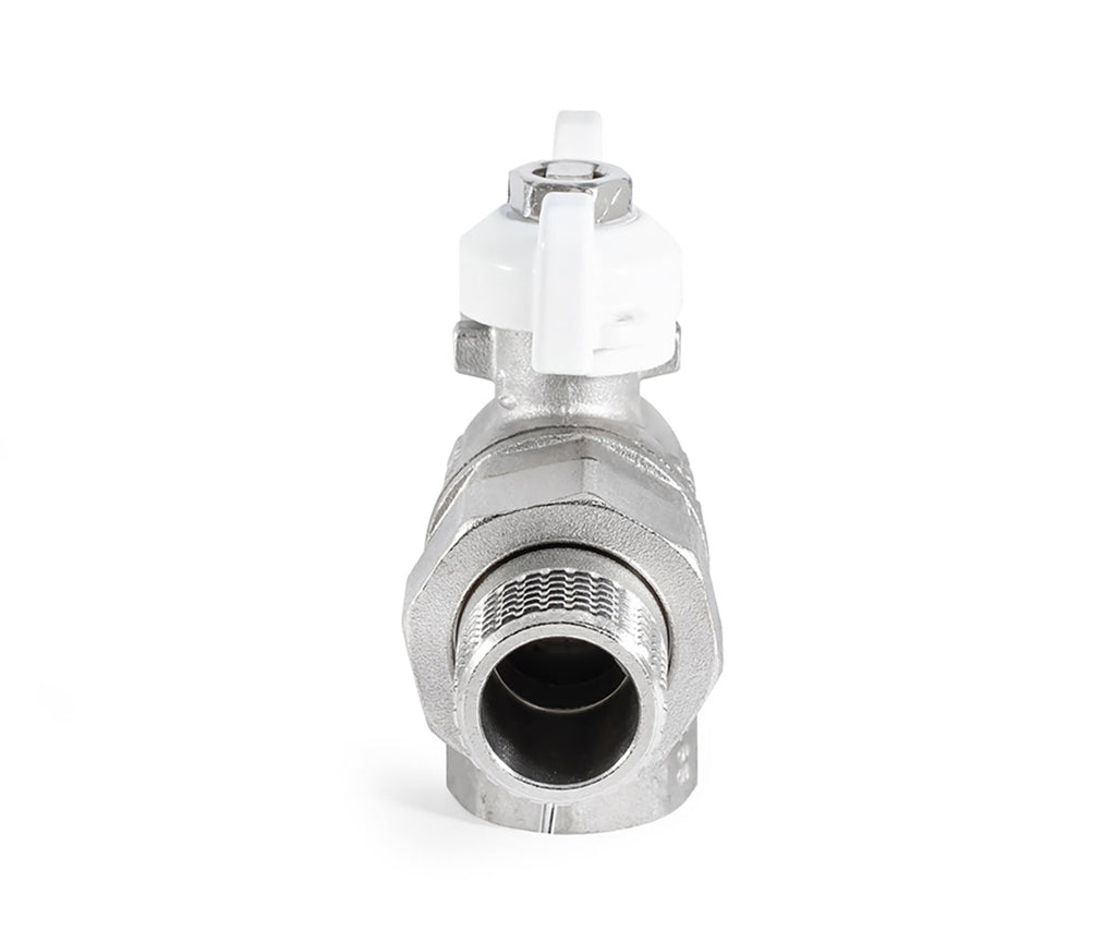 Angle ball valve «STANDARD» with union, butterfly handle — DN 15 / ½", view 7