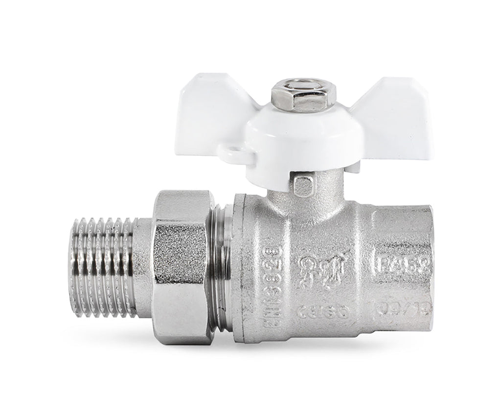 Ball valve «STANDARD» with union, butterfly handle — DN 15 / ½", view 2