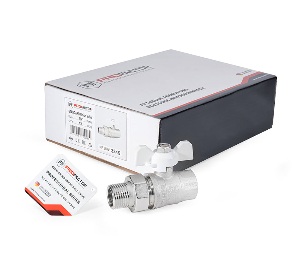 Ball valve «STANDARD» with union, butterfly handle — DN 15 / ½", view 6