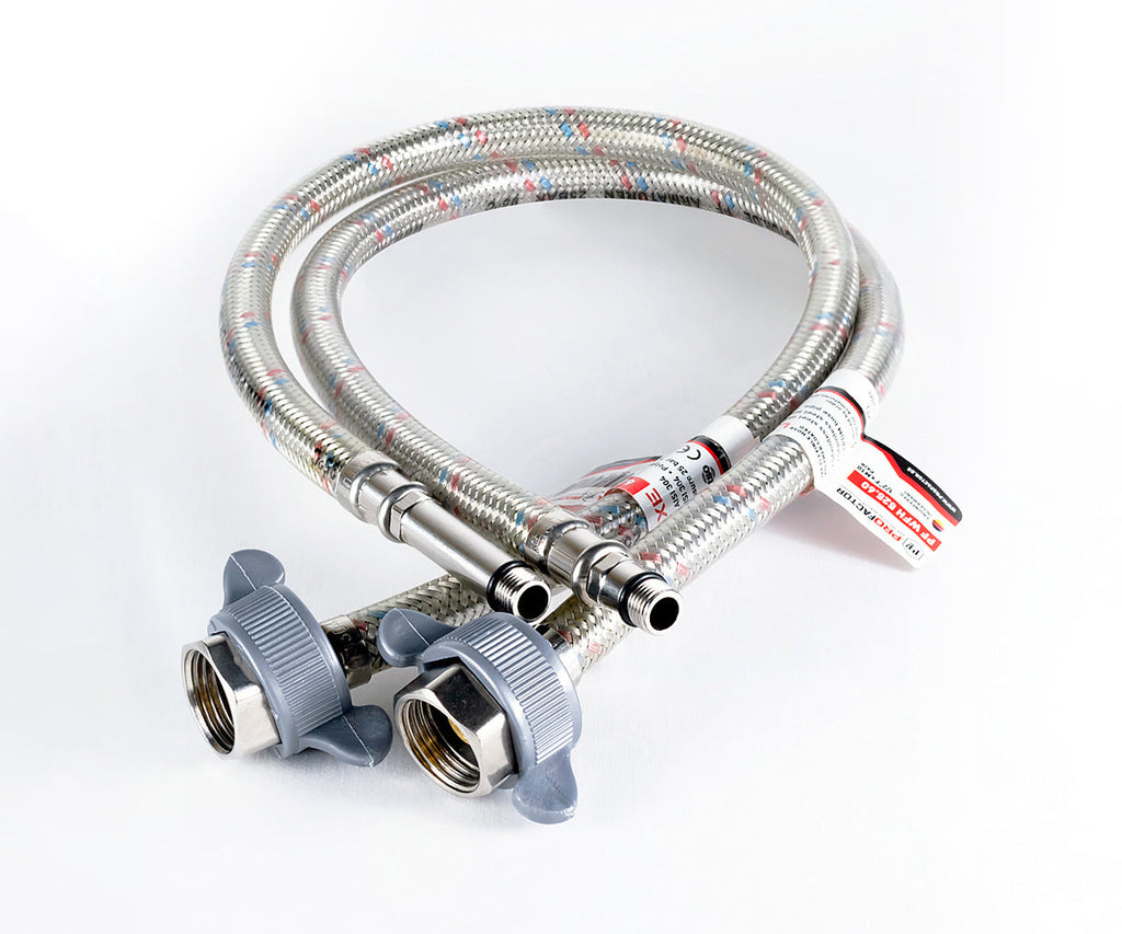 Flexible connection «LUXE» for mixers ½" x M10 (pair) — ракурс 1