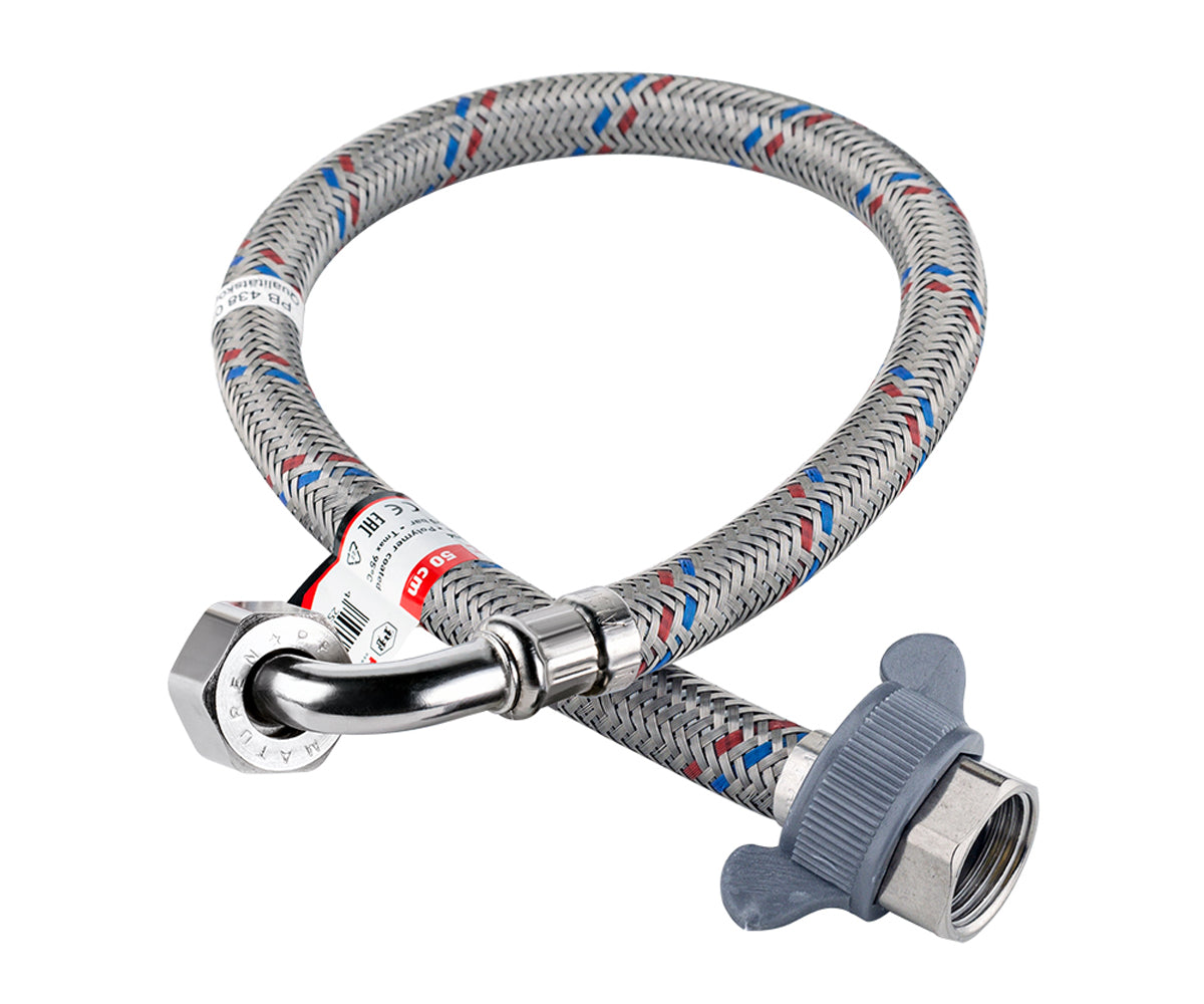 Flexible water connection ½" F/F with angle outlet — ракурс 1