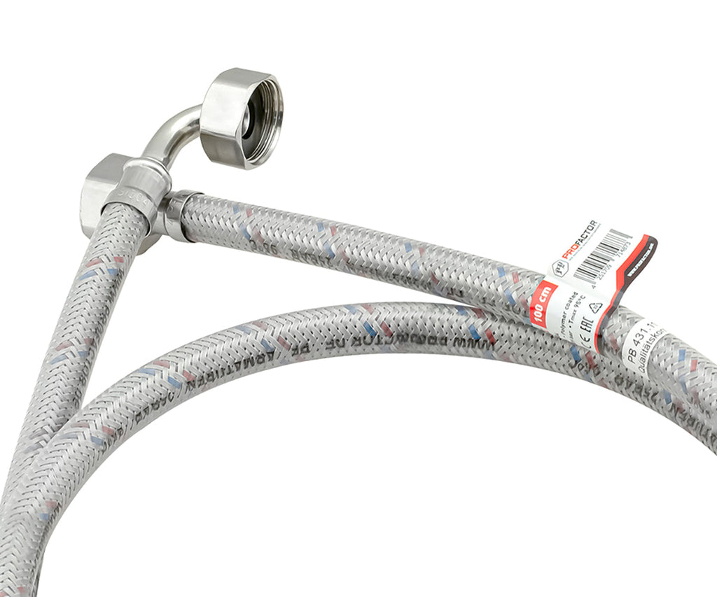 Flexible connection «LUXE» for washing machines with angle connection ¾" — PF WFH 591.100, ракурс 3